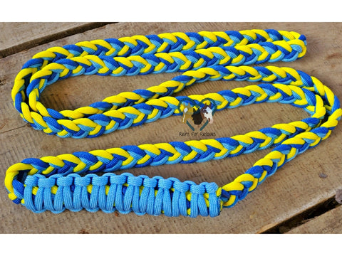 Yellow, Royal Blue and Turquoise Neck Rope