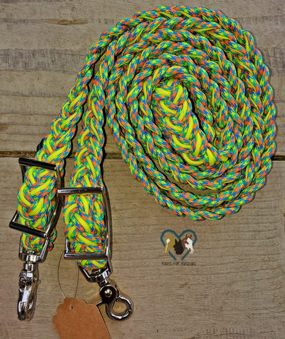 Reflective Yellow & Party Adjustable Reins