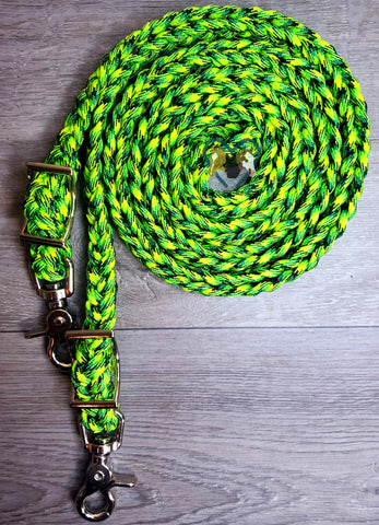 Green Dragonfly Adjustable Riding Reins