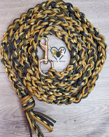 Brown, Tan And Black Camo Lead Rope