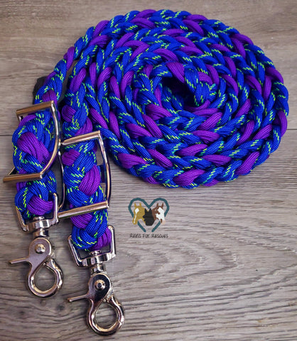 Purple and Illusion Neck Rope