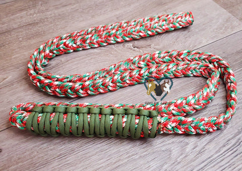 Red and Green Holly Jolly Neck Rope