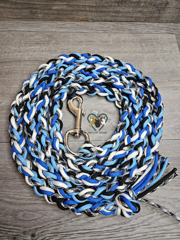 Blue, White, Black & Ebony Lead Rope
