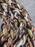 Tan, Black, White with a Touch of Pink Camo Lead Rope