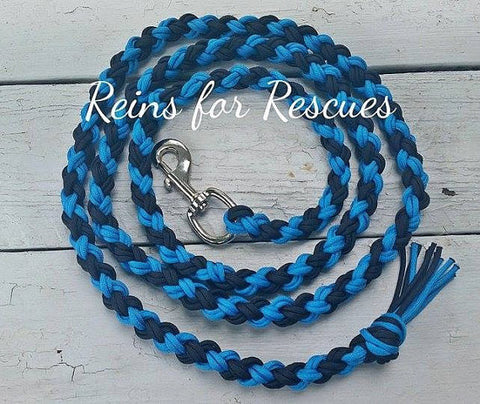 Royal Blue & Black Lead Rope