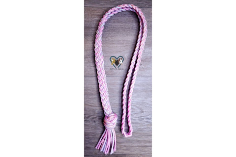 Pink and Lavender Ombre Fringe Neck Rope